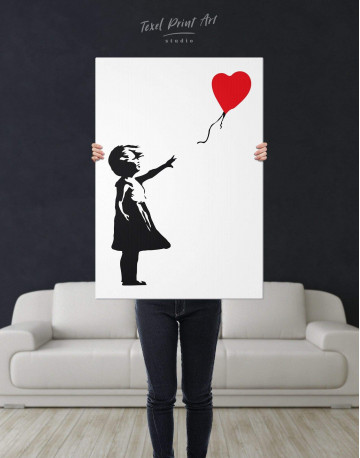 Girl with Balloon Canvas Wall Art - image 2
