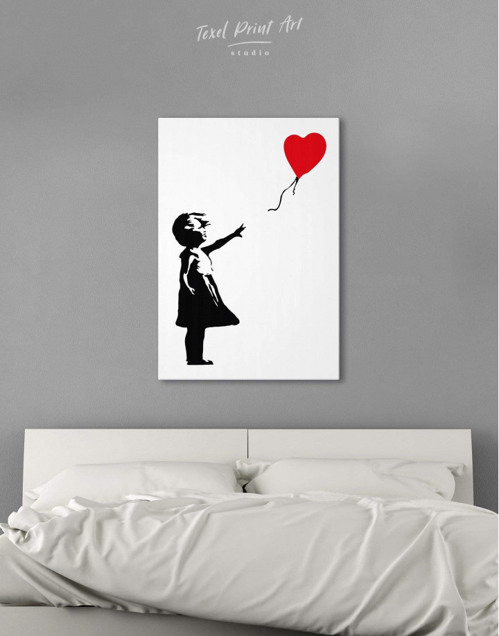 Balloon Girl Banksy Single Canvas Wall Art Picture Print 2 