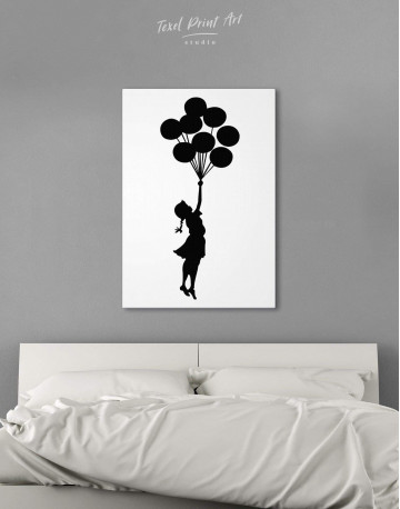 The Girl with the Balloons Canvas Wall Art