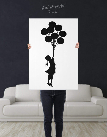 The Girl with the Balloons Canvas Wall Art - image 2