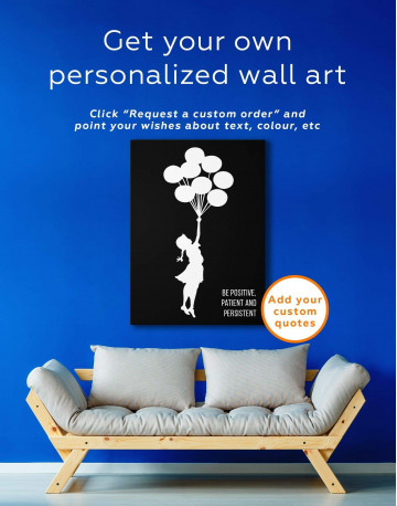 The Girl with the Balloons Canvas Wall Art - image 3