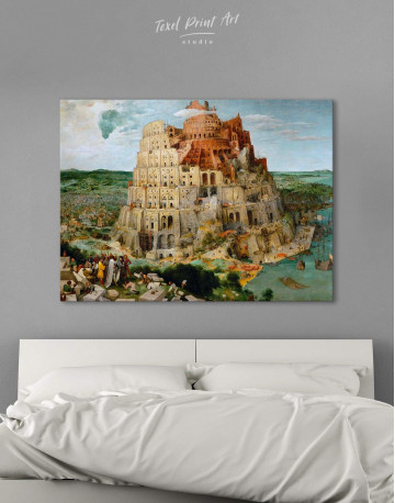 The Tower of Babel by Bruegel Canvas Wall Art - image 3