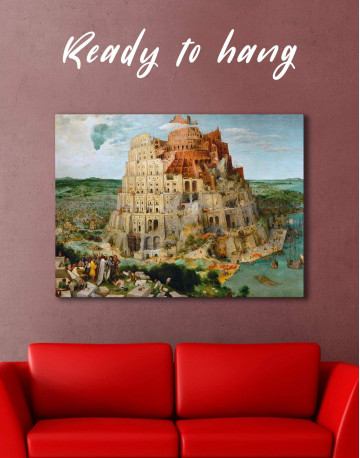 The Tower of Babel by Bruegel Canvas Wall Art