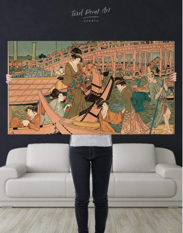 Ukiyo-e Tokugawa Japanese Canvas Wall Art - image 3