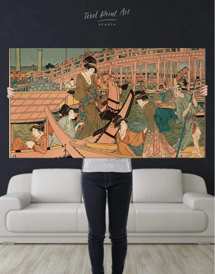 Art Silk Canvas Ukiyoe Japanese Beauty Paint Poster Wall Decor Unframed S502 