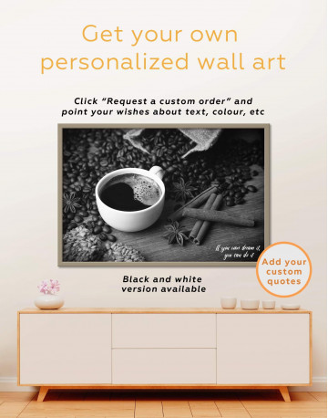 Framed Cup of Coffee Canvas Wall Art - image 5
