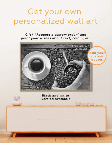 Framed Aroma Coffee Canvas Wall Art - image 5