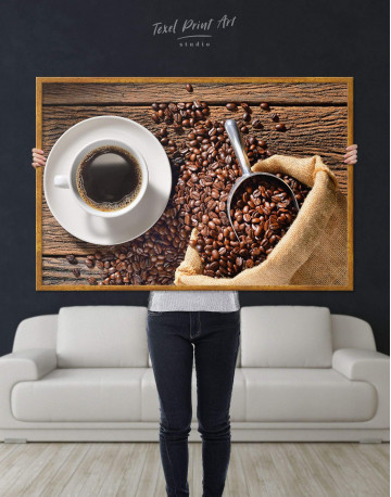Framed Aroma Coffee Canvas Wall Art - image 2