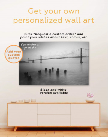 5 Panels San Francisco Bridge Canvas Wall Art - image 4