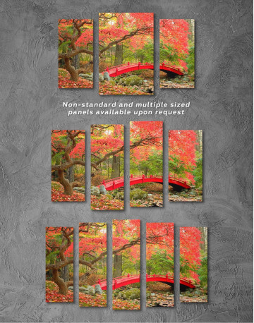 5 Panels Japanese Garden Canvas Wall Art - image 3