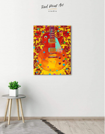 Music Guitar Canvas Wall Art - image 1