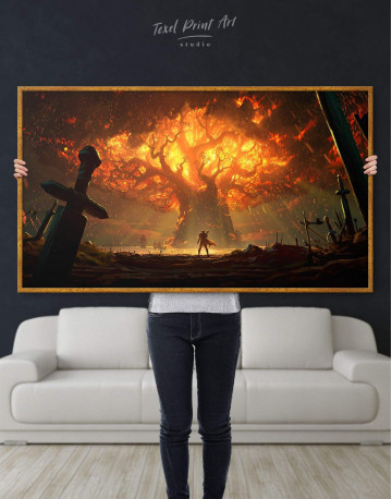 Framed World of Warcraft Game Canvas Wall Art - image 3