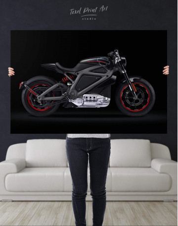 Black Widow's Motorcycle Canvas Wall Art - image 4
