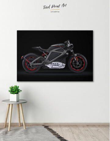 Black Widow's Motorcycle Canvas Wall Art