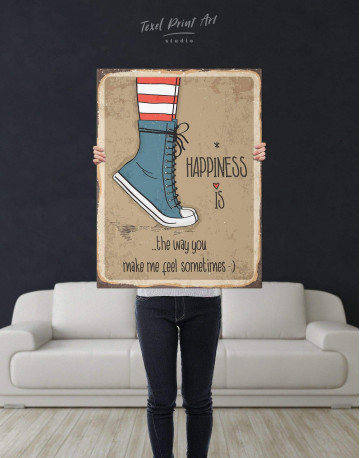 Happiness is Canvas Wall Art - image 3