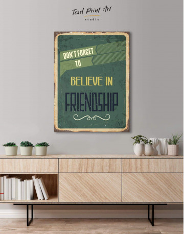 Believe in Friendship Canvas Wall Art - image 3