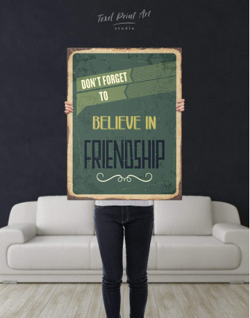 Believe in Friendship Canvas Wall Art - image 2