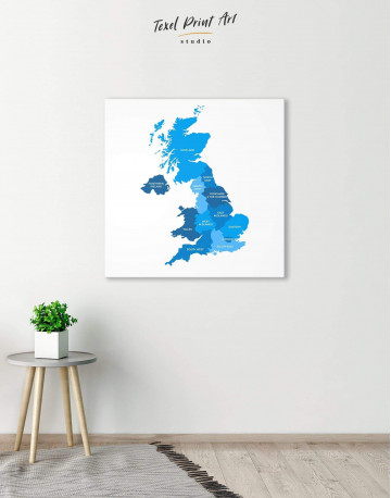 Map of Great Britain Canvas Wall Art - image 4