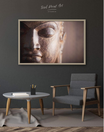 Framed Buddha Religious Canvas Wall Art - image 1