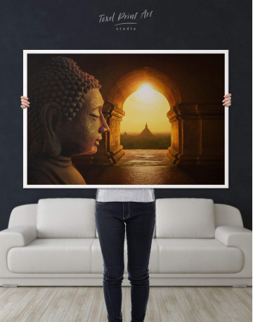 Framed Equanimity of Buddha Canvas Wall Art - image 2