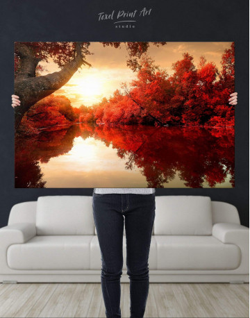 Autumn Landscape Canvas Wall Art - image 4