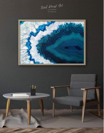 Framed Geode Canvas Wall Art - image 1