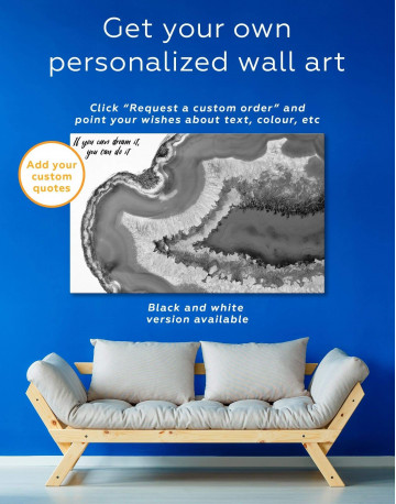 3 Panels Deep Blue Geode Canvas Wall Art - image 4