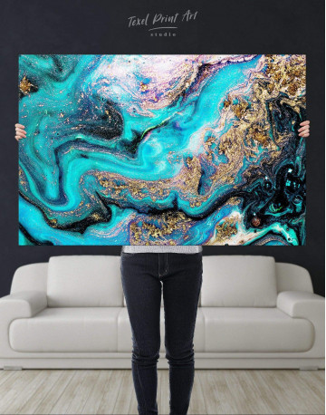 Marble Geode Canvas Wall Art - image 1