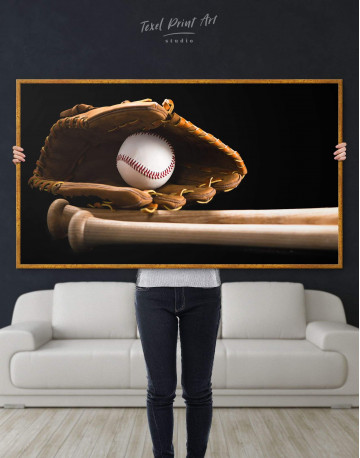 Framed Baseball Bats Canvas Wall Art - image 4