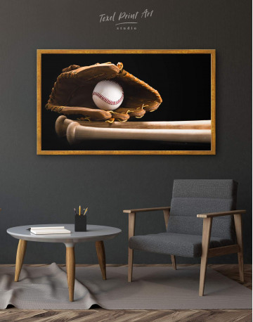 Framed Baseball Bats Canvas Wall Art - image 5