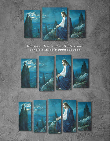 3 Panels Jesus Christian Canvas Wall Art - image 3