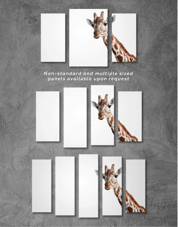 3 Panels Funny Giraffe Canvas Wall Art - image 2
