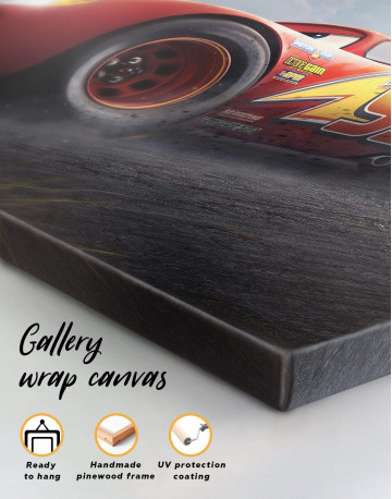 3 Panels Lightning McQueen Cars 3 Canvas Wall Art - image 1