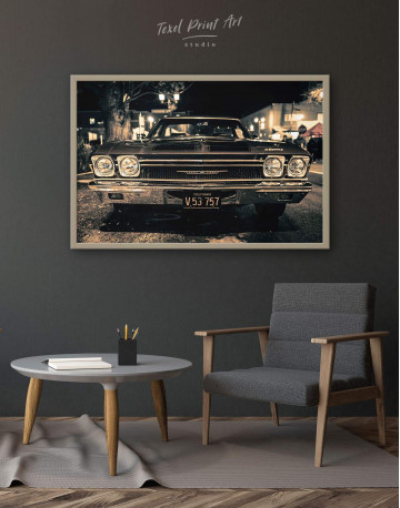 Framed Vintage Car Canvas Wall Art