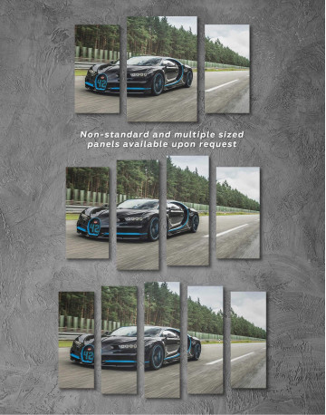 3 Panels Bugatti Chiron Canvas Wall Art - image 3