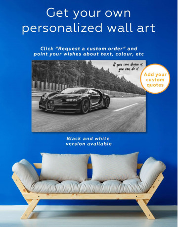 4 Panels Bugatti Chiron Canvas Wall Art - image 4