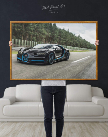 Framed Bugatti Chiron Canvas Wall Art - image 2