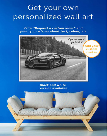 Framed Bugatti Chiron Canvas Wall Art - image 5