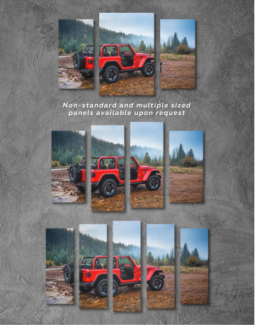 3 Panels Jeep Wrangler Canvas Wall Art - image 3