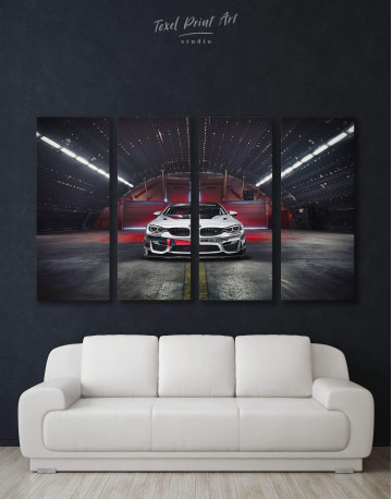 4 Panels BMW M4 Canvas Wall Art
