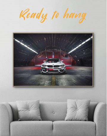 Framed BMW M4 Canvas Wall Art