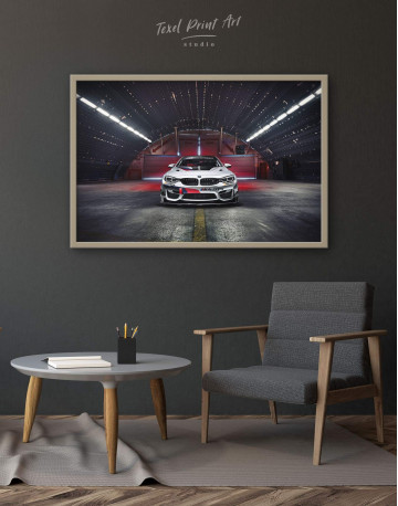 Framed BMW M4 Canvas Wall Art - image 2