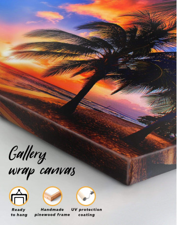 5 Panels Coast Sunset Canvas Wall Art - image 4