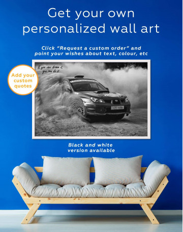 Framed Subaru Impreza WRX STi Rally Canvas Wall Art - image 5