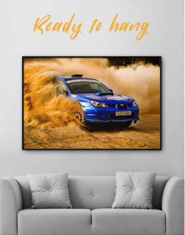 Framed Subaru Impreza WRX STi Rally Canvas Wall Art