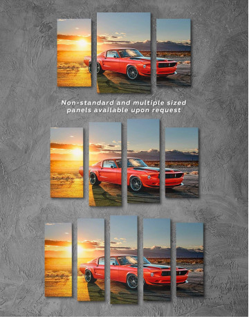 3 Panels Ford Mustang Canvas Wall Art - image 3