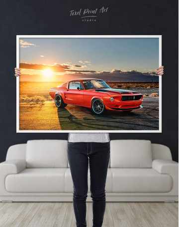 Framed Ford Mustang Canvas Wall Art - image 2