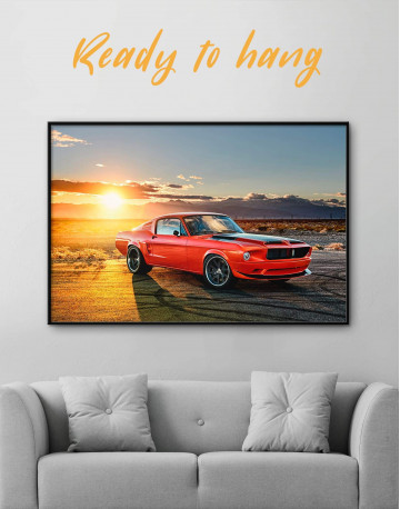 Framed Ford Mustang Canvas Wall Art