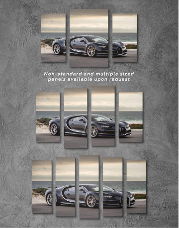 3 Panels Bugatti Chiron Sports Car Canvas Wall Art - image 3