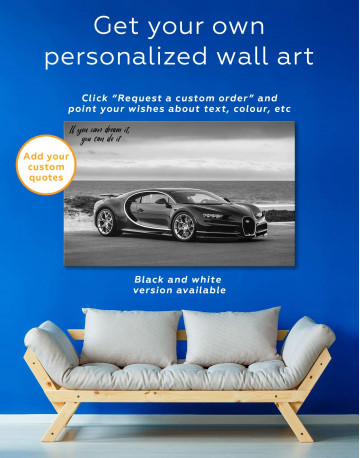3 Panels Bugatti Chiron Sports Car Canvas Wall Art - image 4